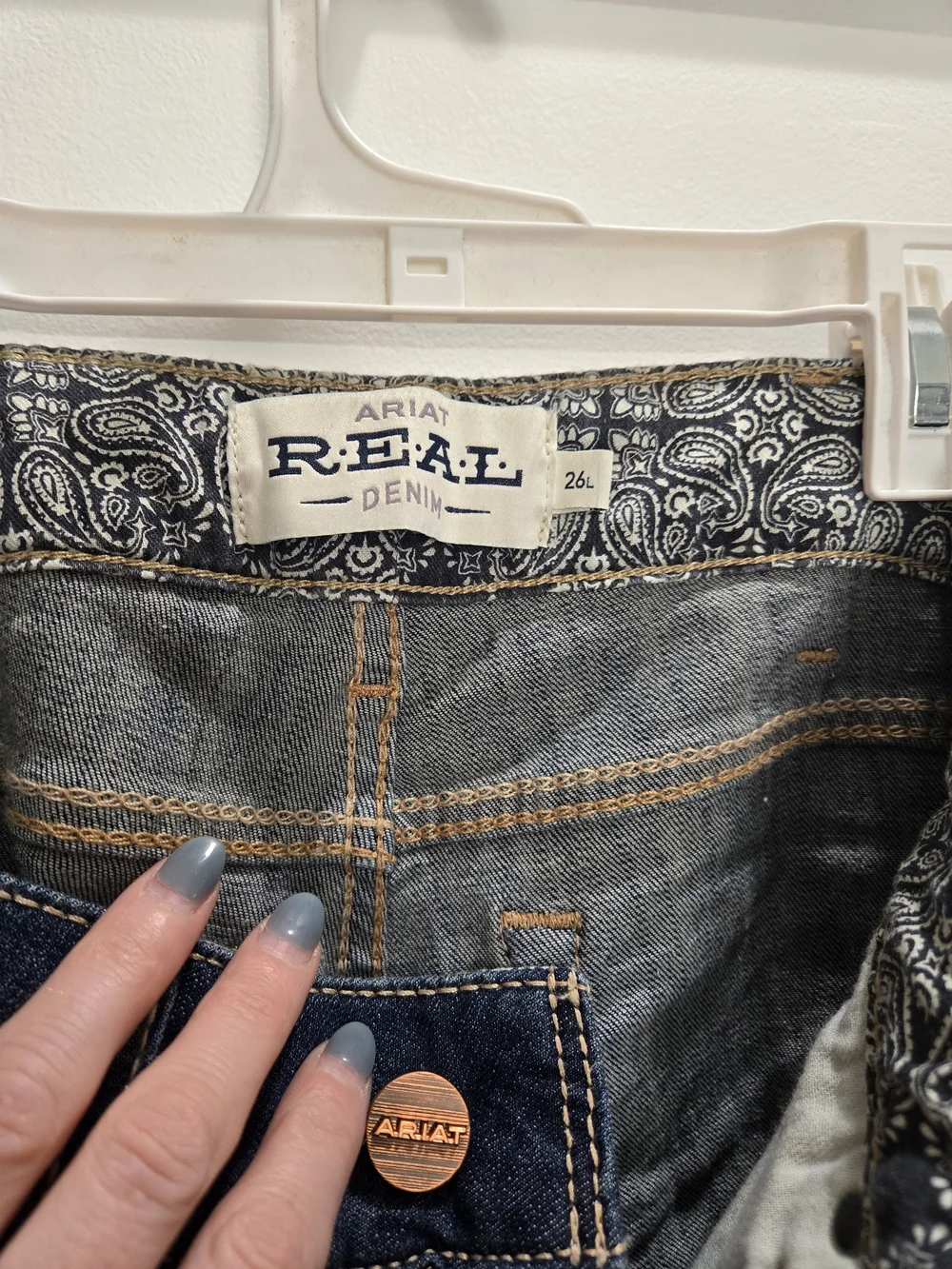 R.e.a.l. Mid Rise Octavia Straight Jean - Picture 6 of 7